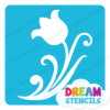 Picture of Tulip with Swirls - Vinyl Stencil - 309