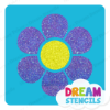 Picture of 6 Petals Flower - Vinyl Stencil - 318
