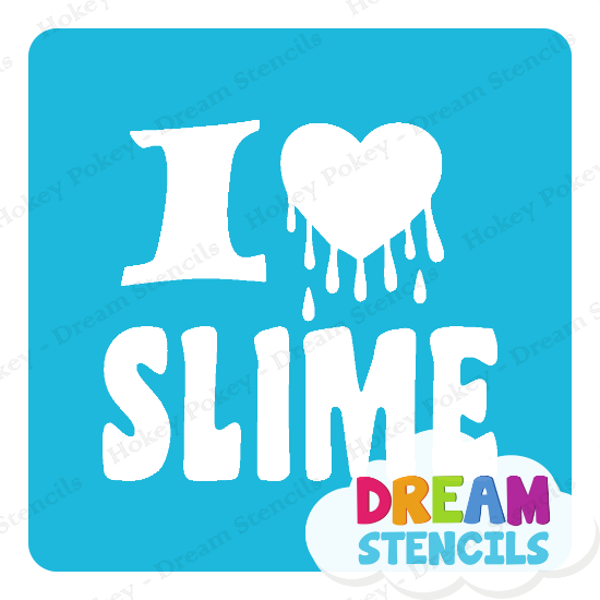 Picture of I Love Slime - Vinyl Stencil - 321