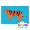 Picture of Walking Tiger  - Vinyl Stencil - 324