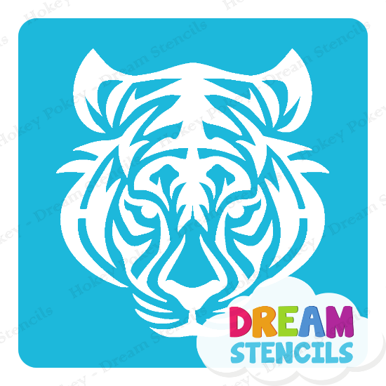 Picture of Tribal Tiger - Vinyl Stencil - 329