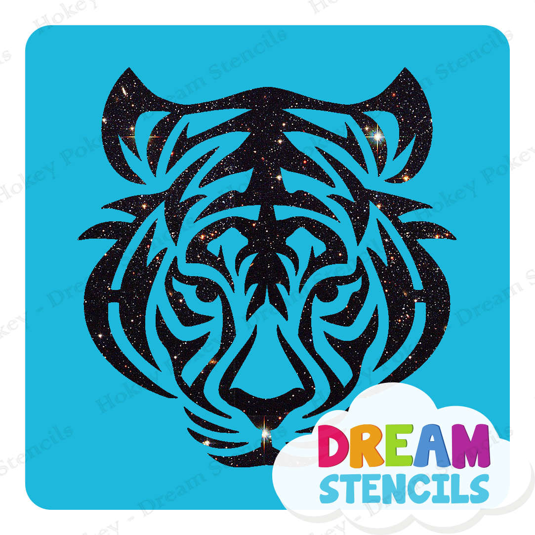 Picture of Tribal Tiger - Vinyl Stencil - 329