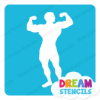 Picture of Bodybuilder - Vinyl Stencil - 337