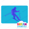 Picture of Mountain skiing - Vinyl Stencil - 344