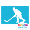 Picture of Hockey Player - Vinyl Stencil - 345