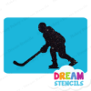 Picture of Hockey Player - Vinyl Stencil - 345