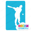Picture of Baseball Player - 1 - Vinyl Stencil - 346