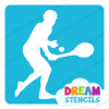 Picture of Tennis Player - Vinyl Stencil - 351