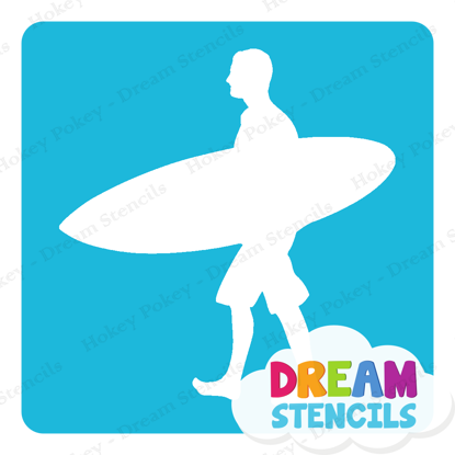 Picture of Surfer - 1 - Vinyl Stencil - 354