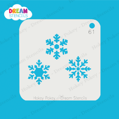 Picture of Snowflake Trio - Mylar Stencil - 61