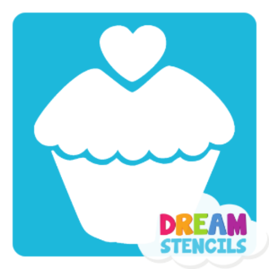 Picture of Cupcake  - Vinyl Stencil - 65
