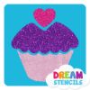 Picture of Cupcake  - Vinyl Stencil - 65