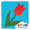 Picture of Tulip Flower - Vinyl Stencil - 306