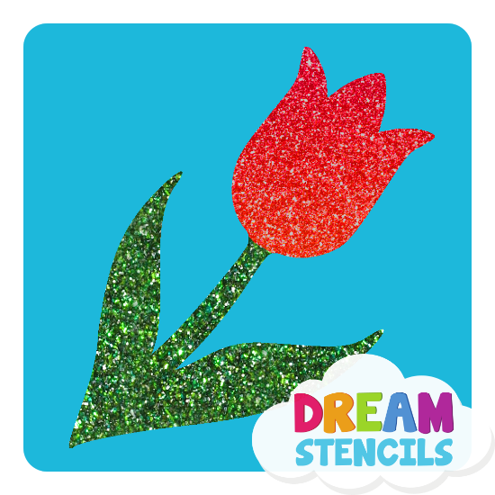 Picture of Tulip Flower - Vinyl Stencil - 306