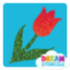 Picture of Tulip Flower - Vinyl Stencil - 306